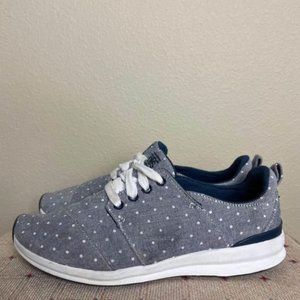Bobs By Skechers Phresh Blue Polka Dot Memory Foam Shoes 6.5